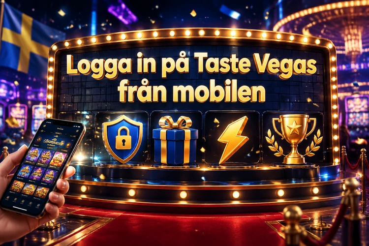 Logga in på Taste Vegas från mobilen